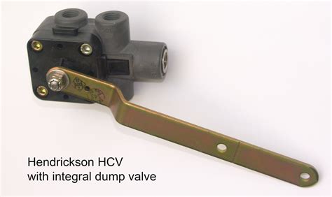 Hendrickson Height Control Valves are backed by a one-year . . Hendrickson height control valve with dump